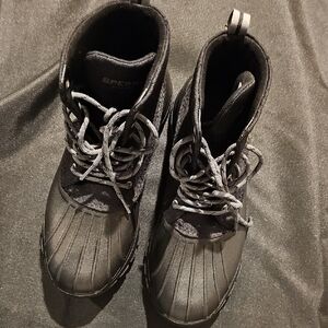 Sperry Charcoal Lace-Up Boots